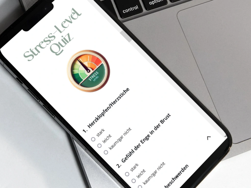 Stress Level Quiz Mockup Handy